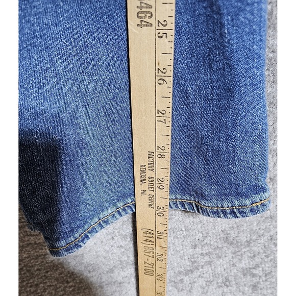 Lands End Jeans Womens Sz 16 Blue Denim High Rise Straight Leg 5 Pocket Stretch - Picture 9 of 9